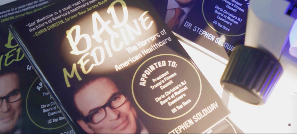 DMJ Studios created a 360º brand strategy for Dr. Stephen Soloway, the Miracle MD, which included promotion for his books, Bad Medicine and Medical Politics. The integrated marketing campaign utilized video as its centerpiece.